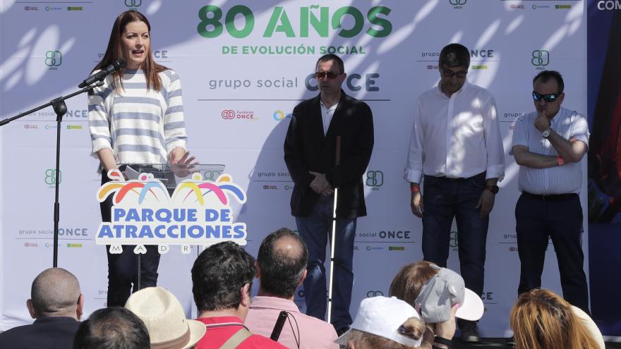 La consejera de Políticas Sociales y Familia ha participado hoy en el tradicional día de la ONCE en el Parque de Atracciones de Madrid