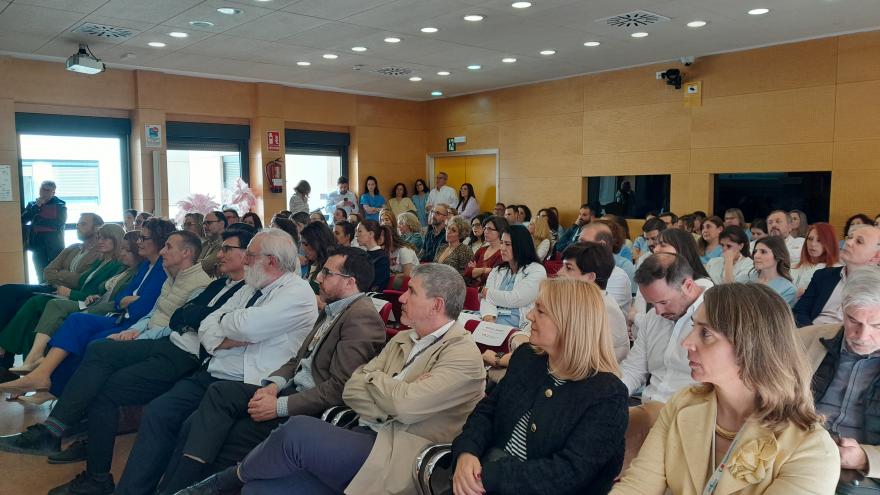 Primera fila de asistentes al acto BPSO