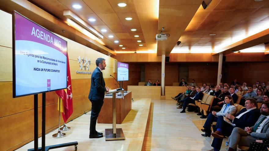 El consejero durante el acto