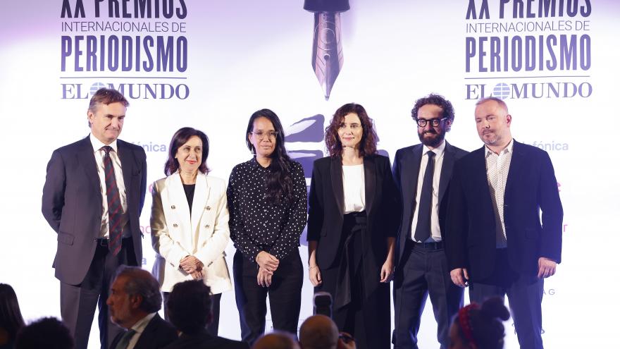 La presidenta en el acto de El Mundo