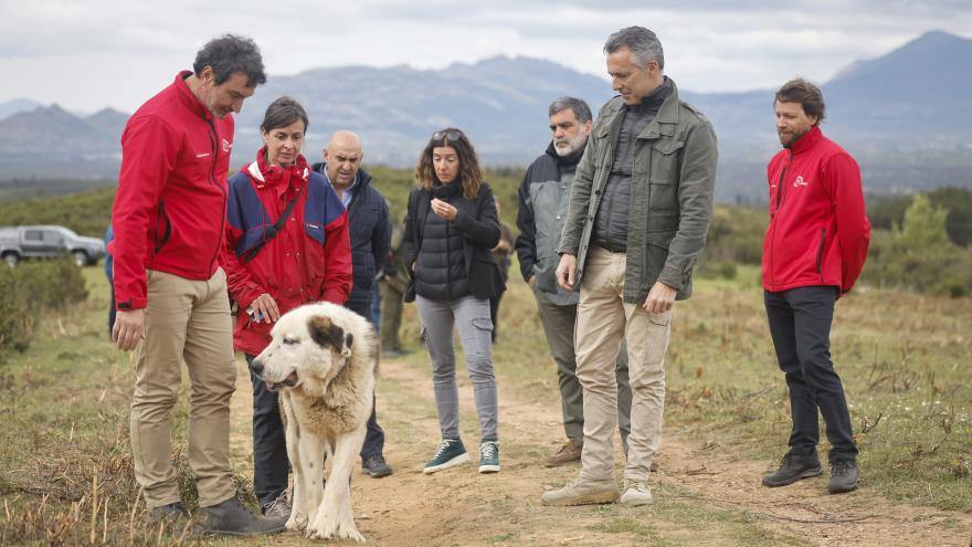 El consejero Carlos Novillo en Berzosa del Lozoya