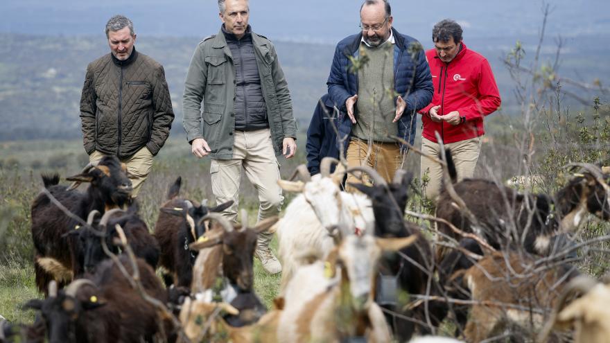 El consejero Carlos Novillo en Berzosa del Lozoya