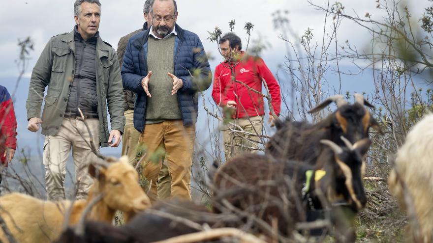 El consejero Carlos Novillo en Berzosa del Lozoya