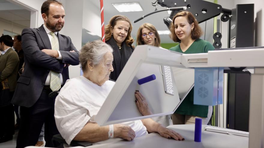 Visita al gimnasio Hospital Guadarrama