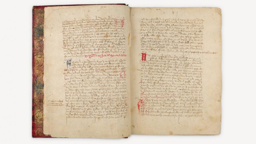 manuscrito Fueros y Leies Antiguas de España Imagen del manuscrito Fueros y Leies Antiguas de España