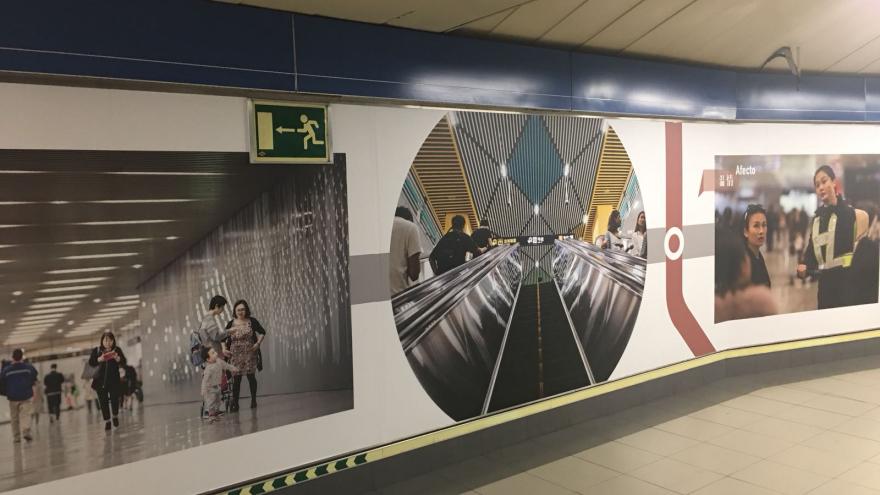 La estación de Plaza de Castilla acoge desde hoy una exposición sobre el suburbano de la ciudad china de Shanghái