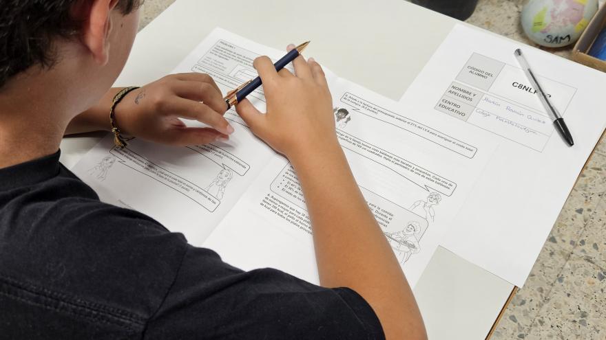 Pruebas escolares realizadas en el Colegio Joaquín Costa 