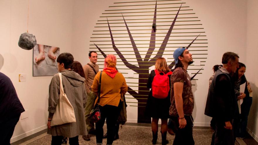 Sala de la exposición "Cicatrices, el arte del Kintsugi"