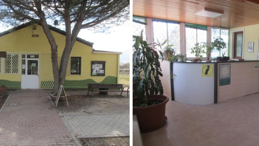Acceso al Centro de educación ambiental Polvoranca y punto de información