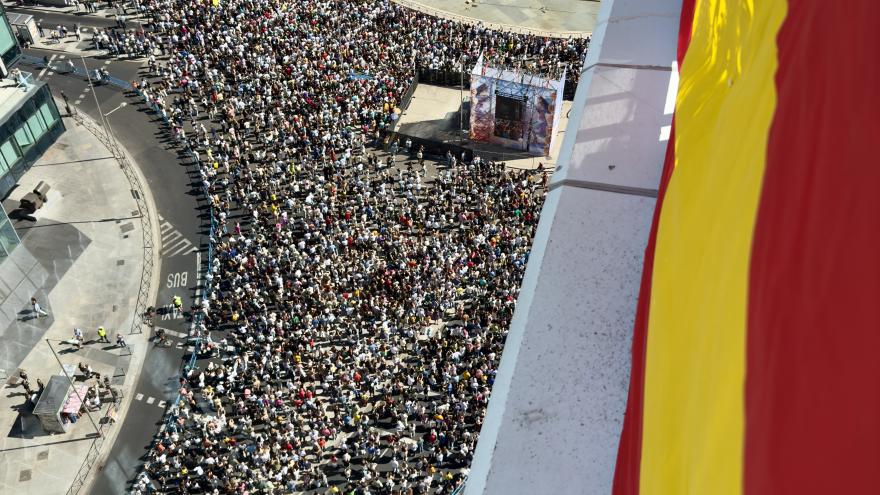 concierto de Gloria Estefan vista aérea del concierto de Gloria Estefan