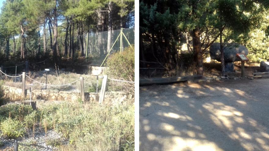 Jardín de las rocas y Jardín de aromáticas en el Centro Visitantes La Pedriza