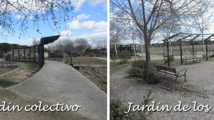 El Jardín colectivo y el jardín de los aromas en el Centro de educación ambiental Polvoranca