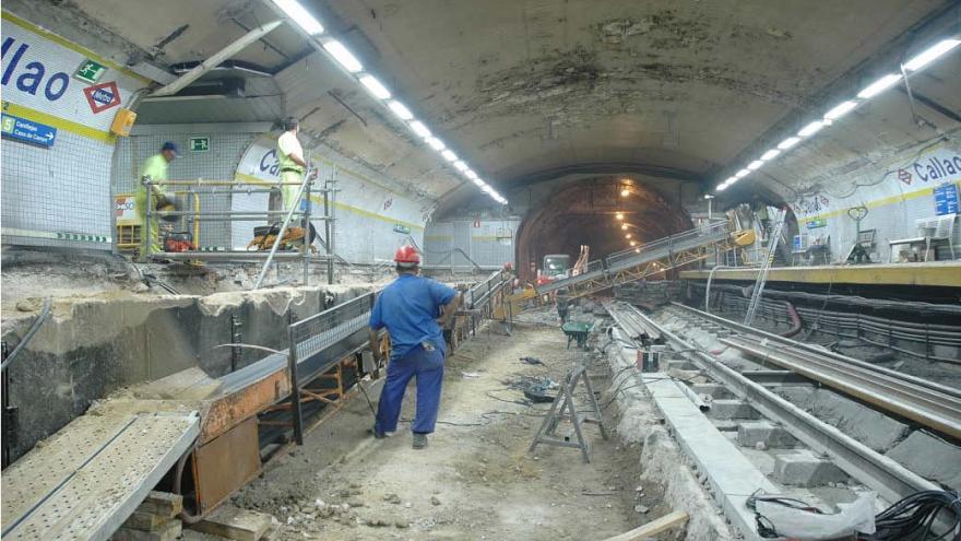 Fase 6, finalización de obra civil y hormigonado de vía