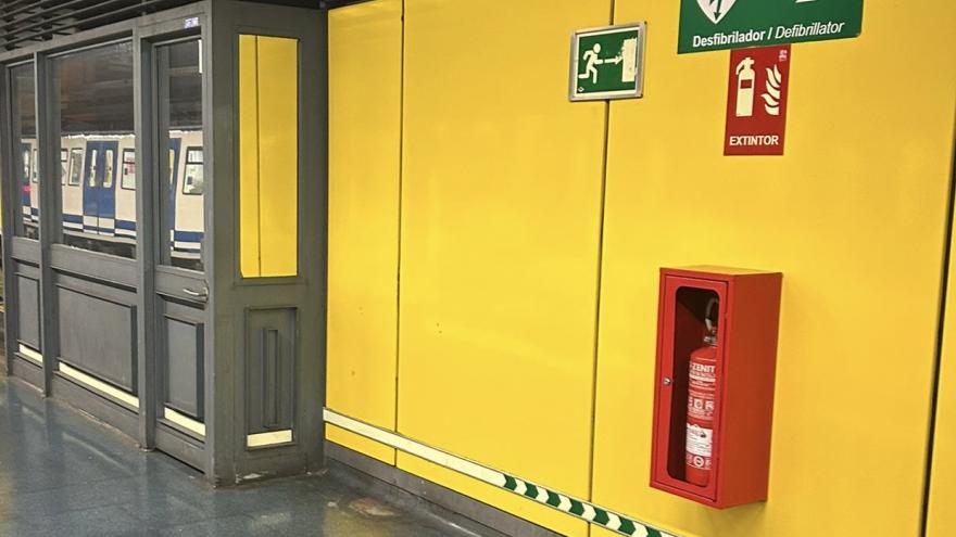 Extintores en Metro de Madrid