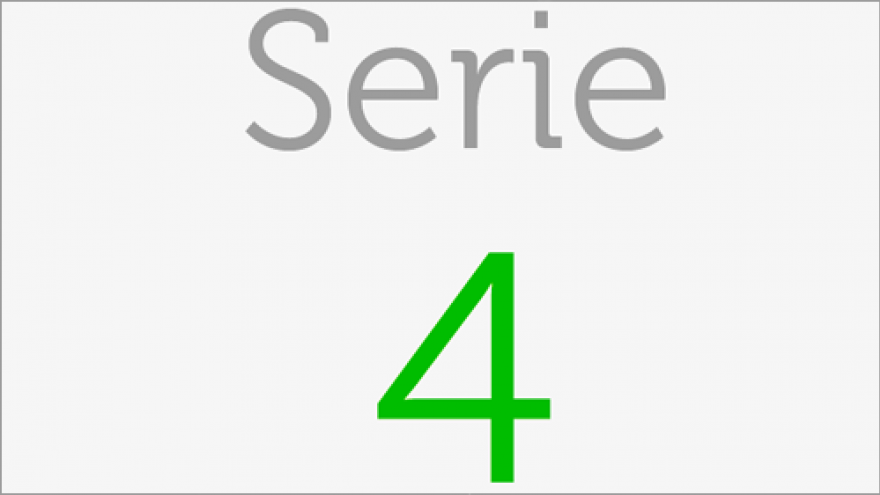 Logo de la Serie 4 de los planos de transporte público de la Comunidad de Madrid