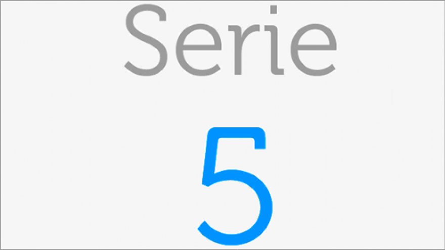 Logo de la Serie 5 de los planos de transporte público de la Comunidad de Madrid