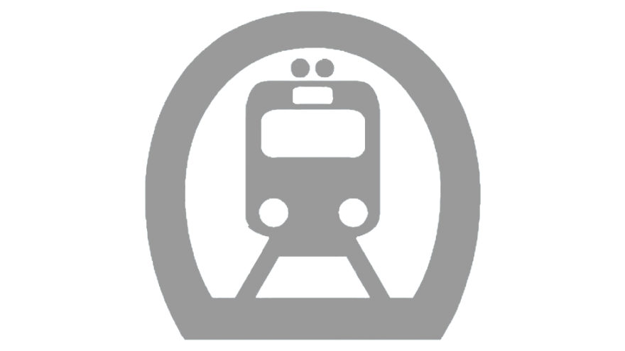 Líneas de Metro Logo de metro (modo) en gris
