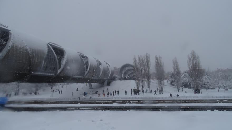 Exposición fotográfica virtual sobre el paso del temporal Filomena por la región Madrid con nieve