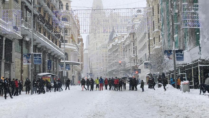 Exposición fotográfica virtual sobre el paso del temporal Filomena por la región Madrid con nieve
