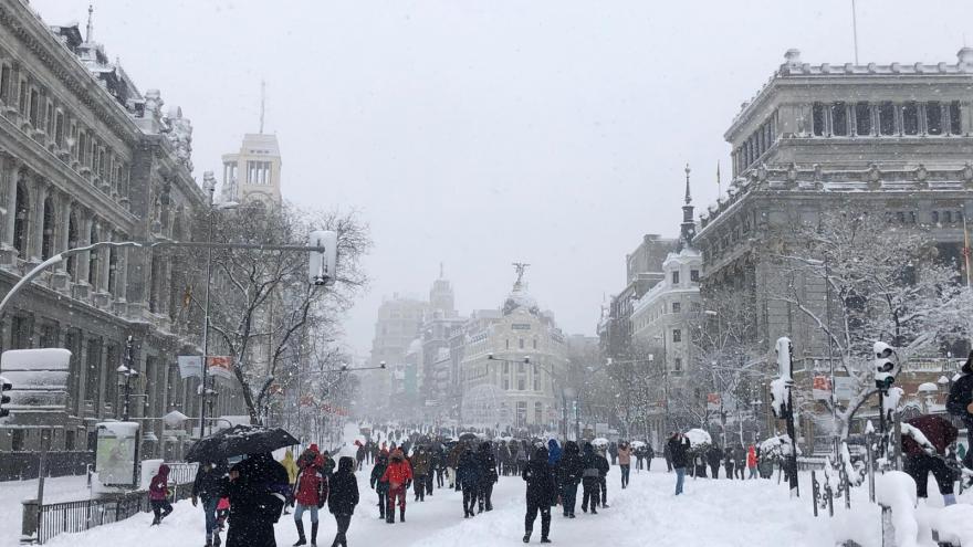 Exposición fotográfica virtual sobre el paso del temporal Filomena por la región Madrid con nieve