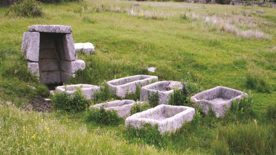 Fuente y pilas de piedra del Navazo