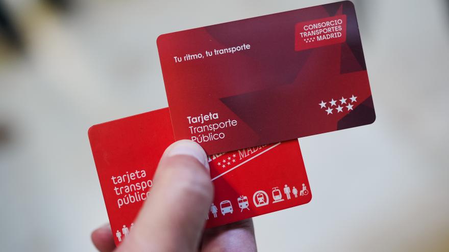 nueva imagen de la tarjeta transporte del Consorcio Regional de Transportes de Madrid