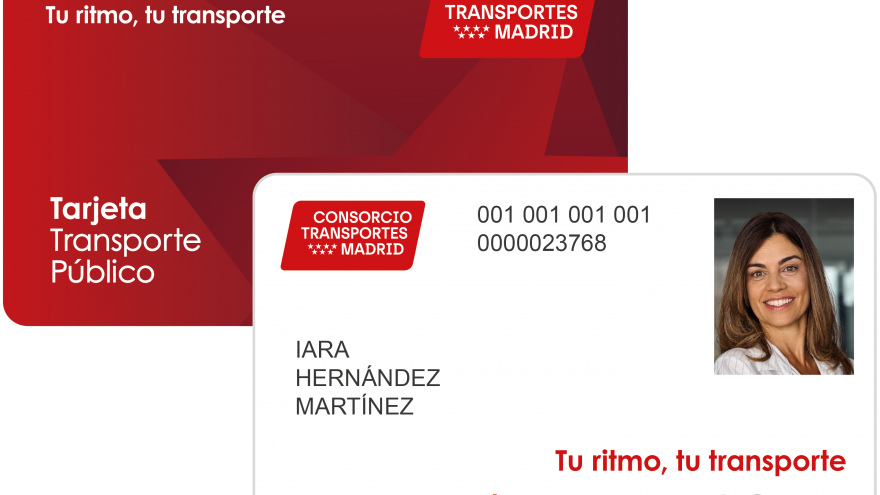 nueva imagen de la tarjeta transporte del Consorcio Regional de Transportes de Madrid