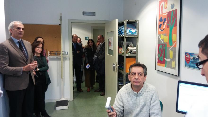 Ruiz Escudero durante la visita