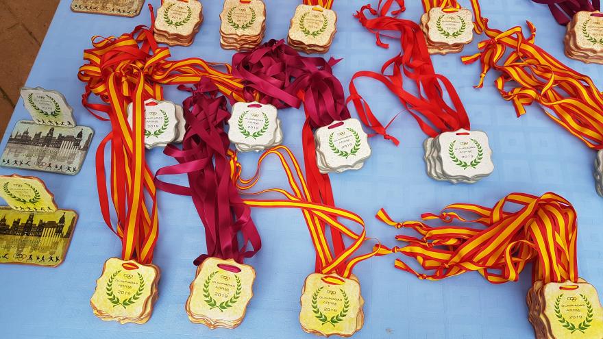 Medallas de la carrera de la VIII Olimpiada entre Centros de Menores Infractores