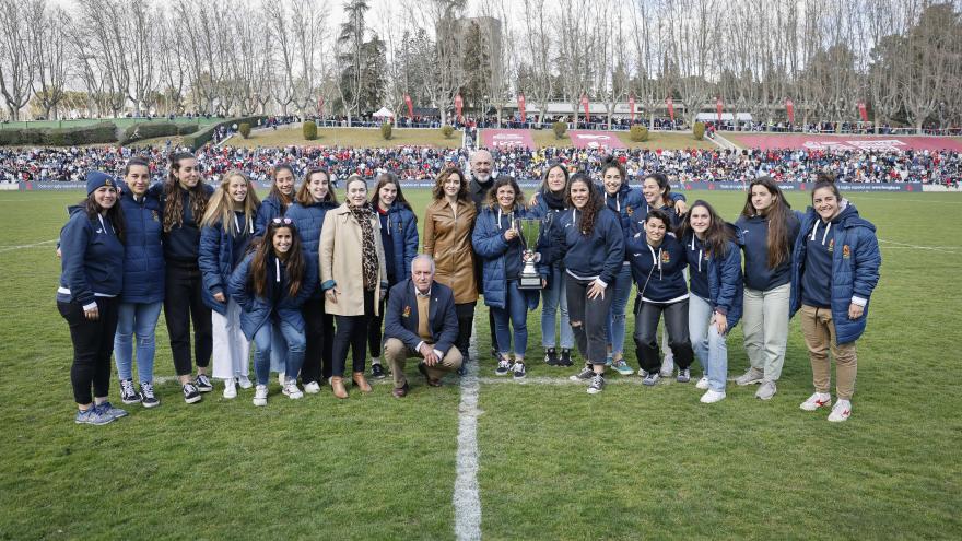 Díaz Ayuso asiste al partido de rugby entre España y Rumanía Díaz Ayuso en el partido de rugby entre España y Rumanía