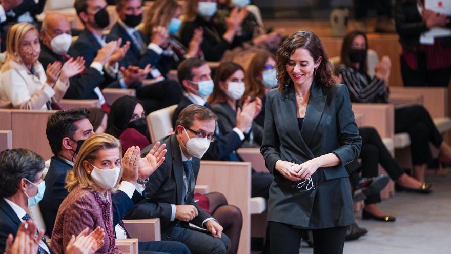 Díaz Ayuso en un auditorio 