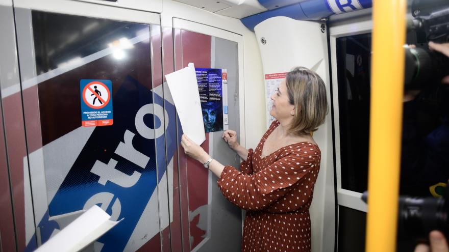 Marta Rivera durante la presentación de la campaña