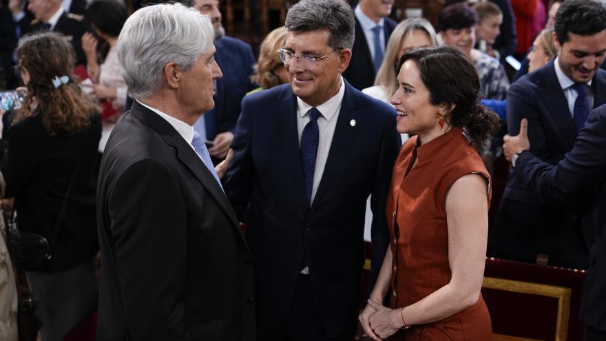 La presidenta Isabel Díaz Ayuso durante la toma de posesión 