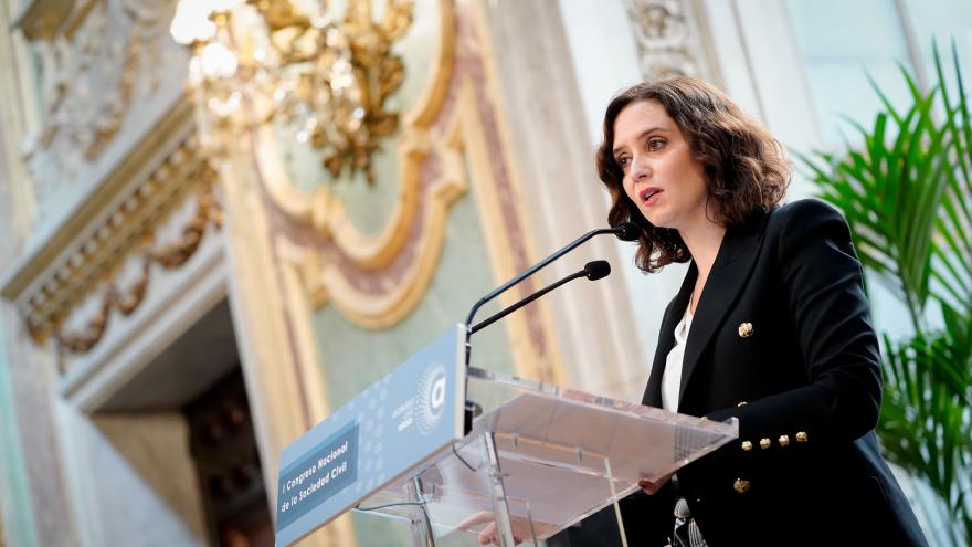 Isabel Díaz Ayuso durante su intervención