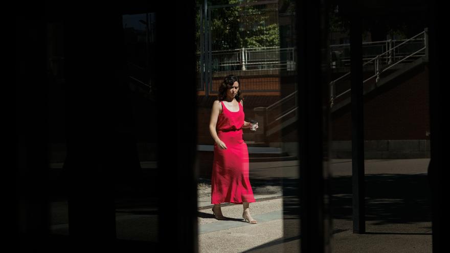 La presidenta Isabel Díaz Ayuso durante la presentación de Milla Canal