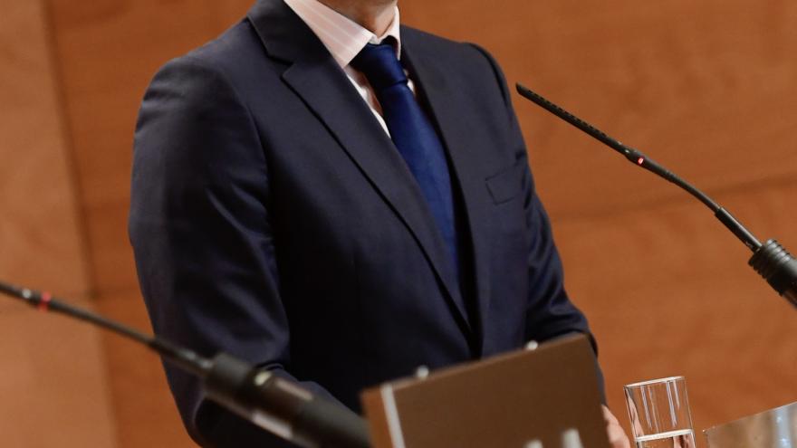 Ignacio Aguado  Aguado durante la rueda de prensa posterior al Consejo