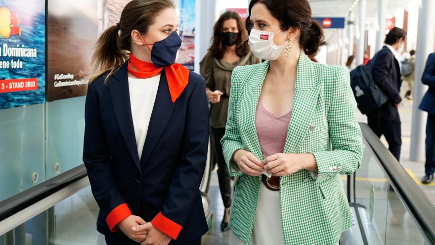 Díaz Ayuso participa en la inauguración de la Feria Internacional de Turismo FITUR 2021 presidida por SSMM los Reyes Díaz Ayuso participa en la inauguración de la Feria Internacional de Turismo FITUR 2021 presidida por SSMM los Reyes .