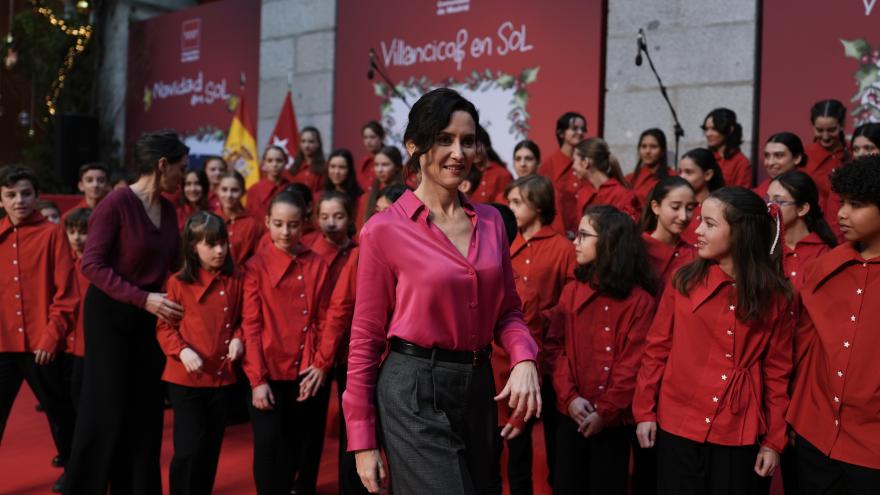 Díaz Ayuso asiste a la inauguración del ciclo de Villancicos en Sol La presidenta Isabel Díaz Ayuso durante la inauguración del ciclo de Villancicos en Sol