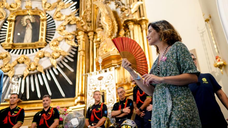 Isabel Díaz Ayuso en los actos en honor a la Virgen de la Paloma