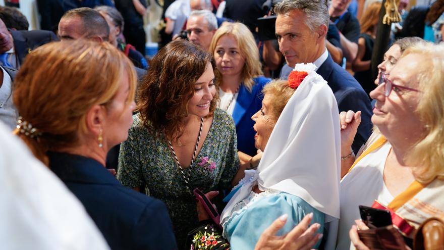 Isabel Díaz Ayuso en los actos en honor a la Virgen de la Paloma