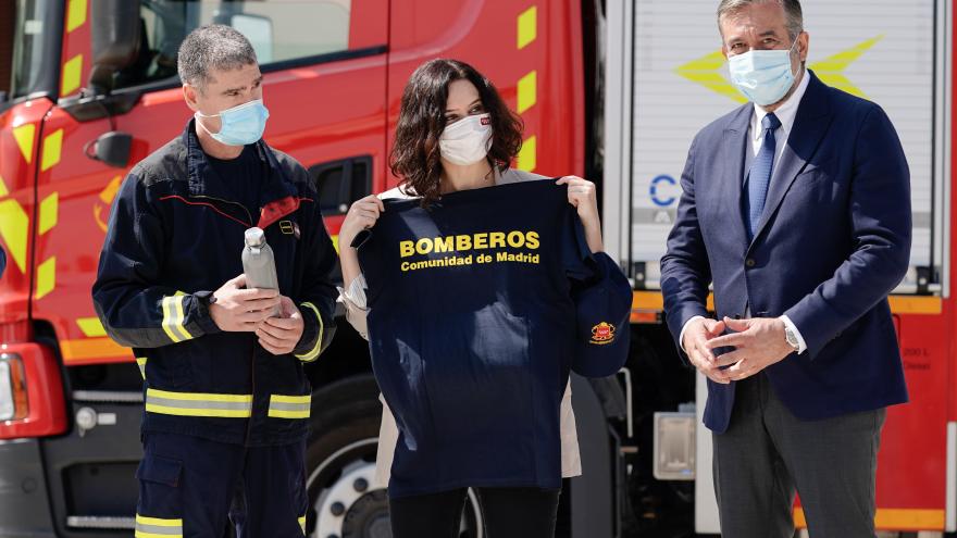 Díaz Ayuso inaugura el Parque de Bomberos en Alcobendas en el que la Comunidad de Madrid ha invertido casi 4 millones de euros