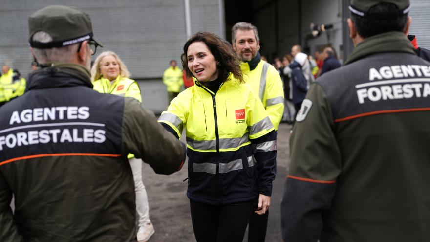 La presidenta Isabel Díaz Ayuso durante la presentación del plan 