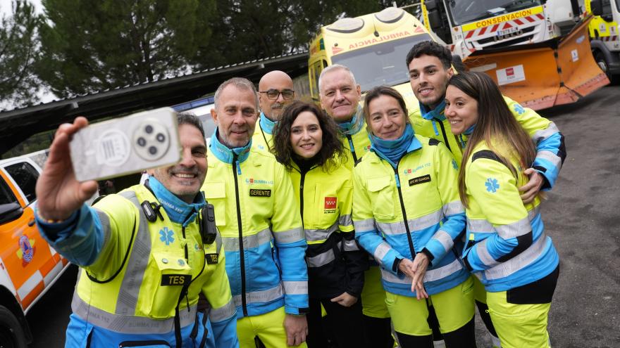 La presidenta Isabel Díaz Ayuso durante la presentación del plan 