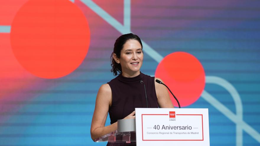 Díaz Ayuso preside el 40 aniversario del Consorcio Regional de Transportes La presidenta Isabel Díaz Ayuso durante el 40 aniversario del Consorcio Regional de Transportes