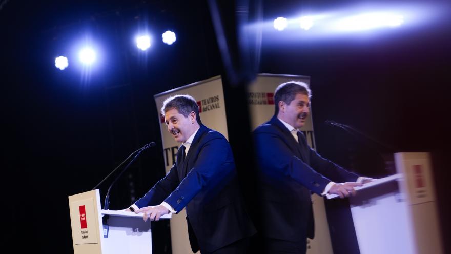 El consejero Mariano de Paco Serrano durante la presentación