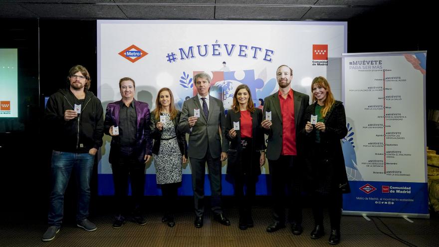 Ángel Garrido durante la presentación de la campaña