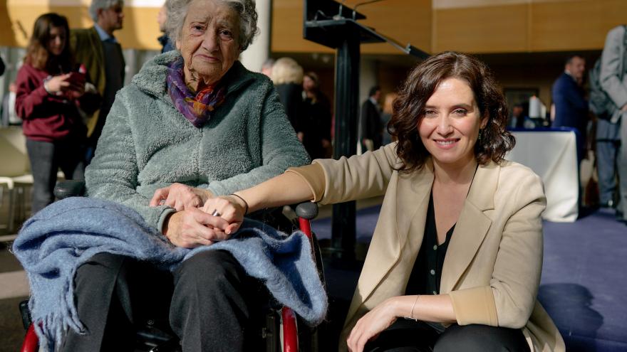 Isabel Díaz Ayuso durante el acto