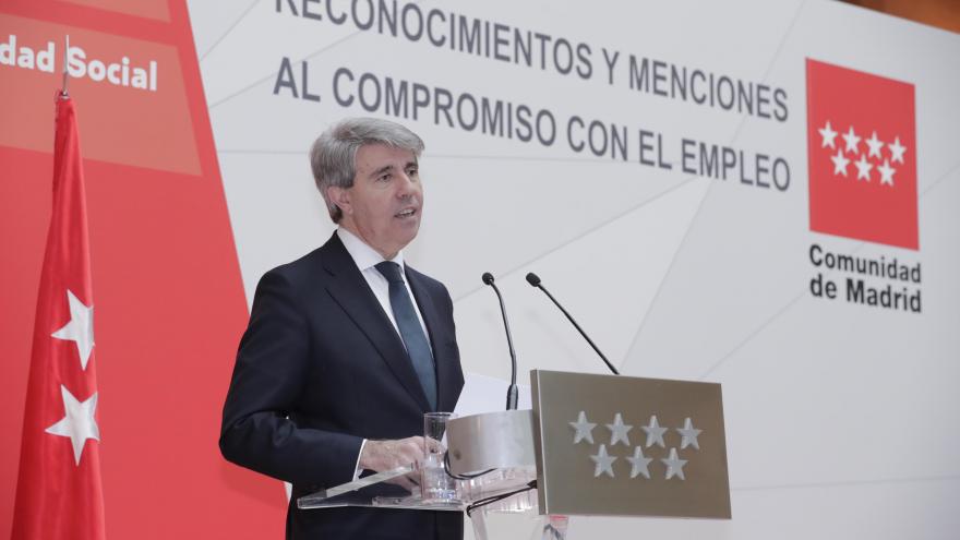  Ángel Garrido en la entrega de los I Premios a la Responsabilidad Social en el ámbito del empleo