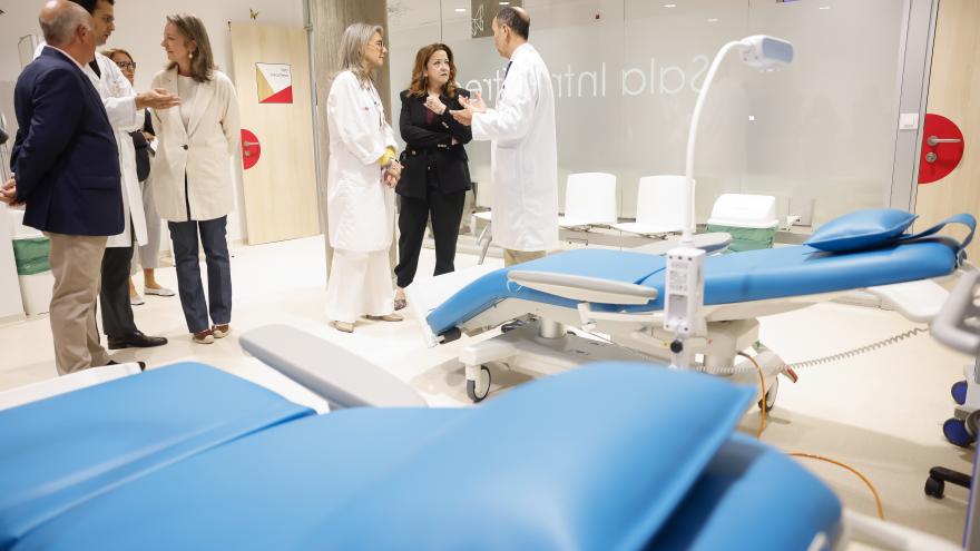 La consejera Fátima Matute durante su visita a las instalaciones 