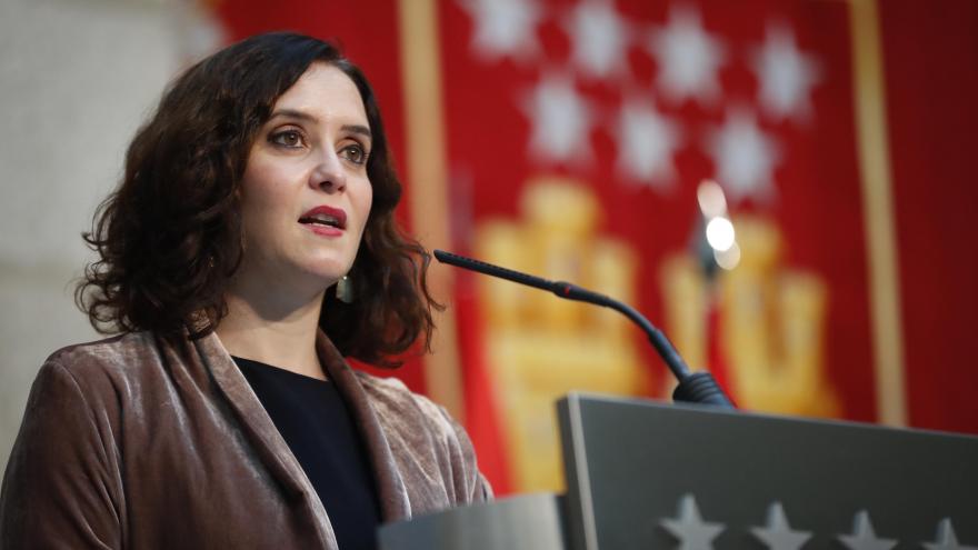 La Presidenta de la Comunidad de Madrid, Isabel Díaz Ayuso